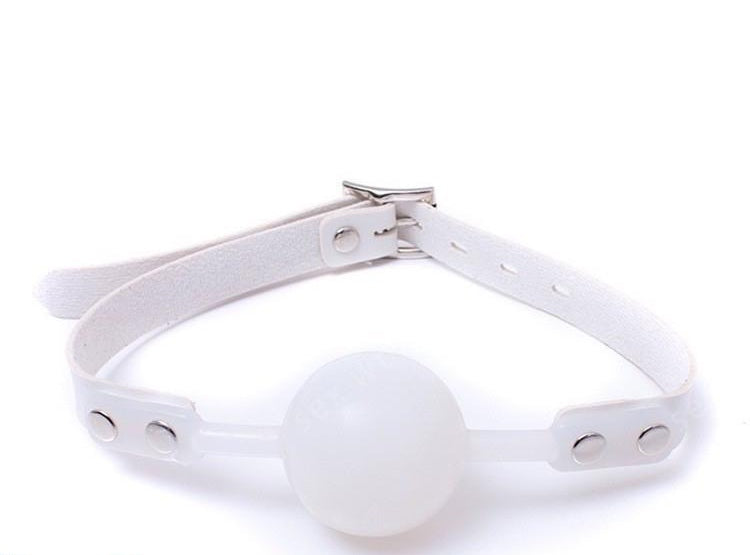 White Silicone Ball Gag