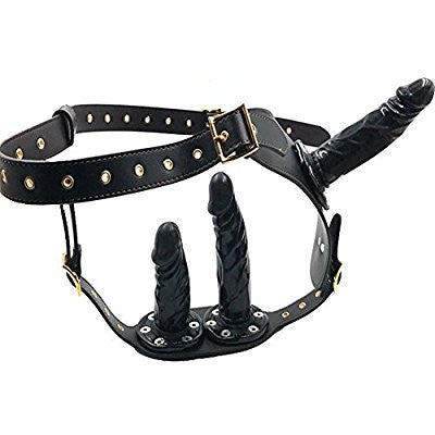 Female Chastity Strap On With Removable Dildos - INTIMATE