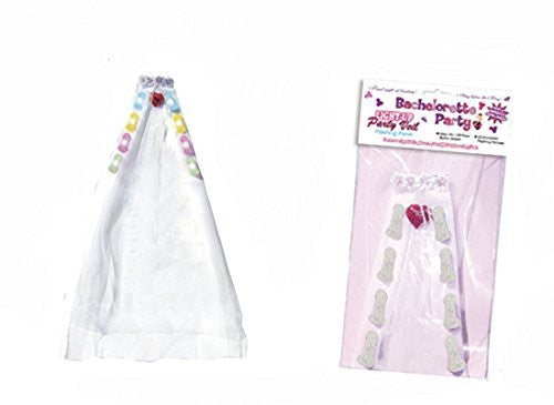 Bachelorette Light-Up Flashing Penis Party Veil - INTIMATE