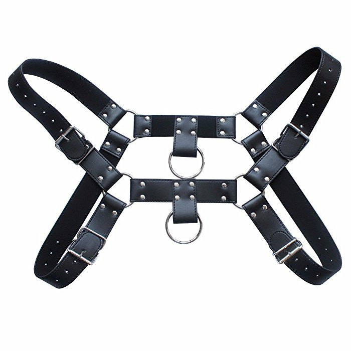 Leather Mens Bondage Harness