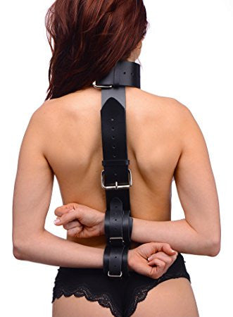 Leather Neck To Wrist Restraint