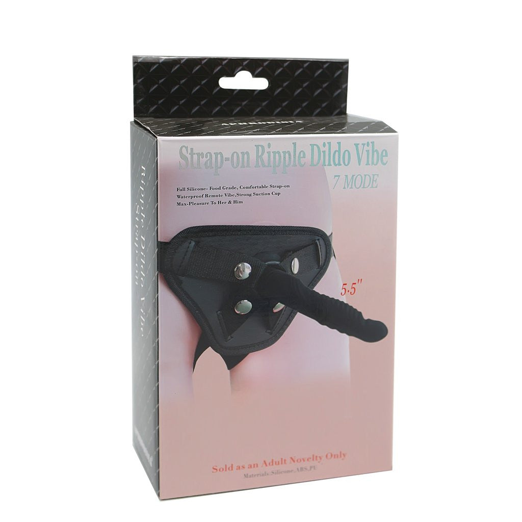 Strap On Ripple Dildo Vibe