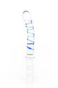 Blue Vein Pyrex Glass Dildo - INTIMATE
