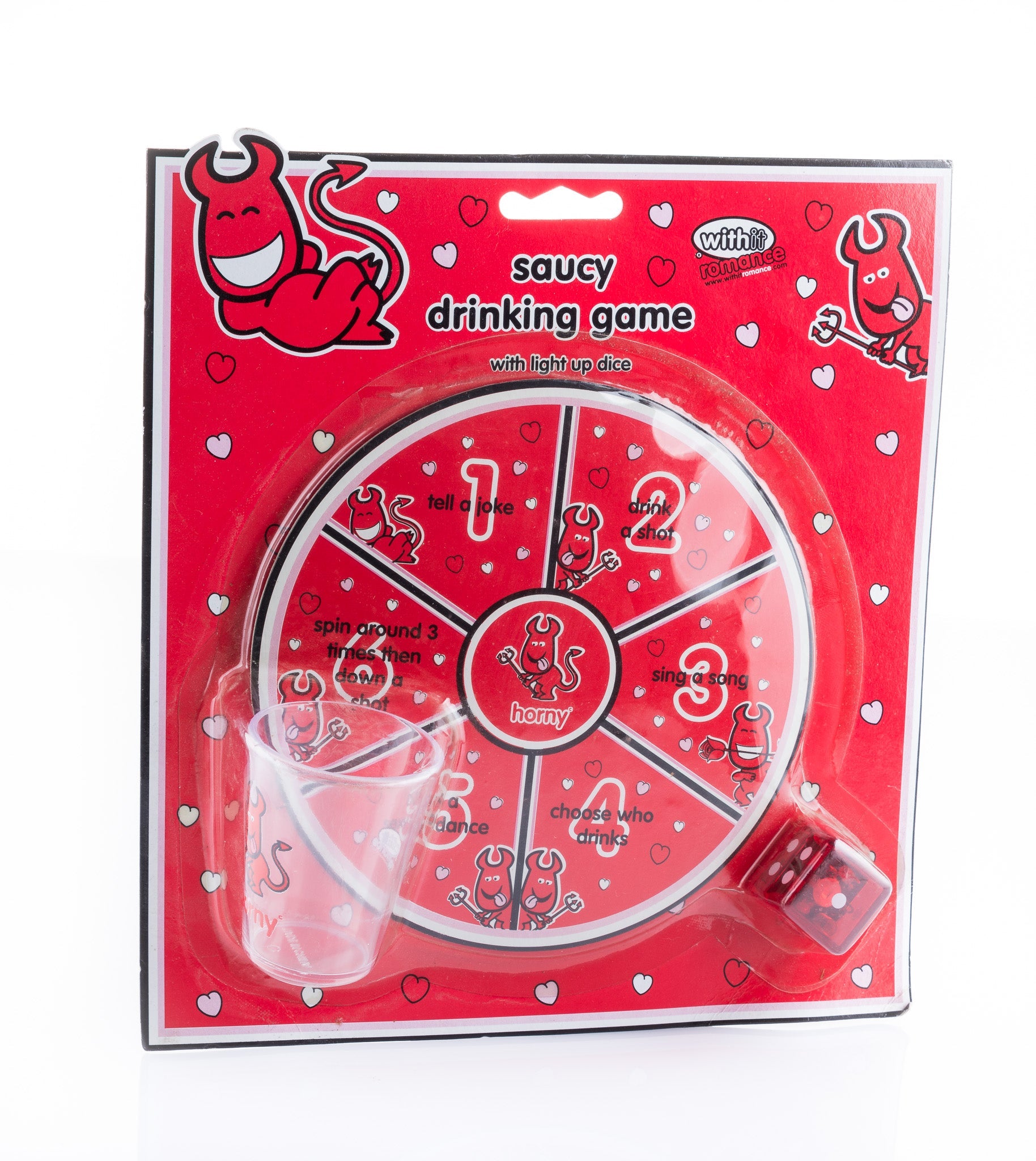 Saucy Drinking Game With Light Up Dice