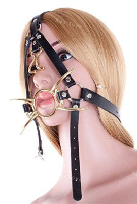 Spider Ring Gag with Nose Hooks & Head Harness