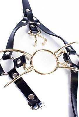 Spider Ring Gag with Nose Hooks & Head Harness