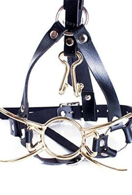 Spider Ring Gag with Nose Hooks & Head Harness