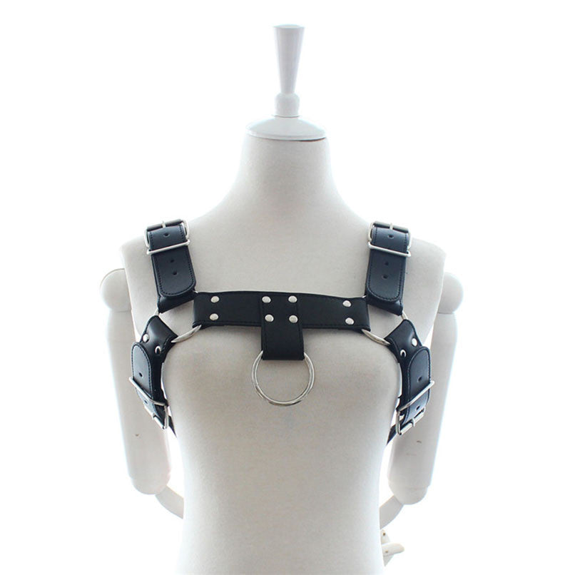 Leather Mens Bondage Harness