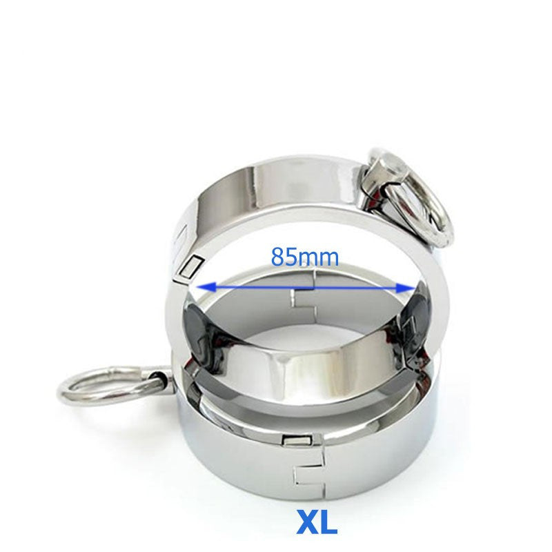 Polished Chrome Ankle Cuffs