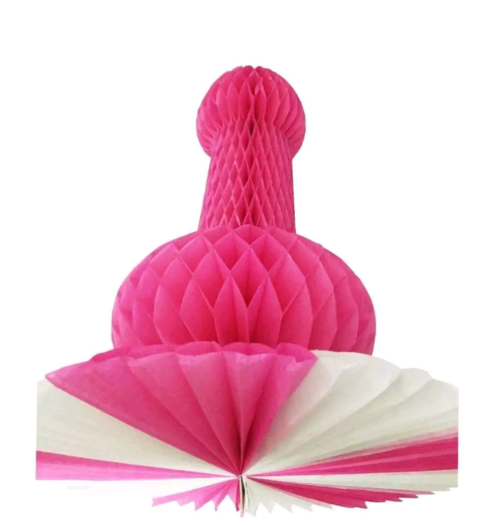 Bachelorette Penis Honeycomb Centerpiece - INTIMATE