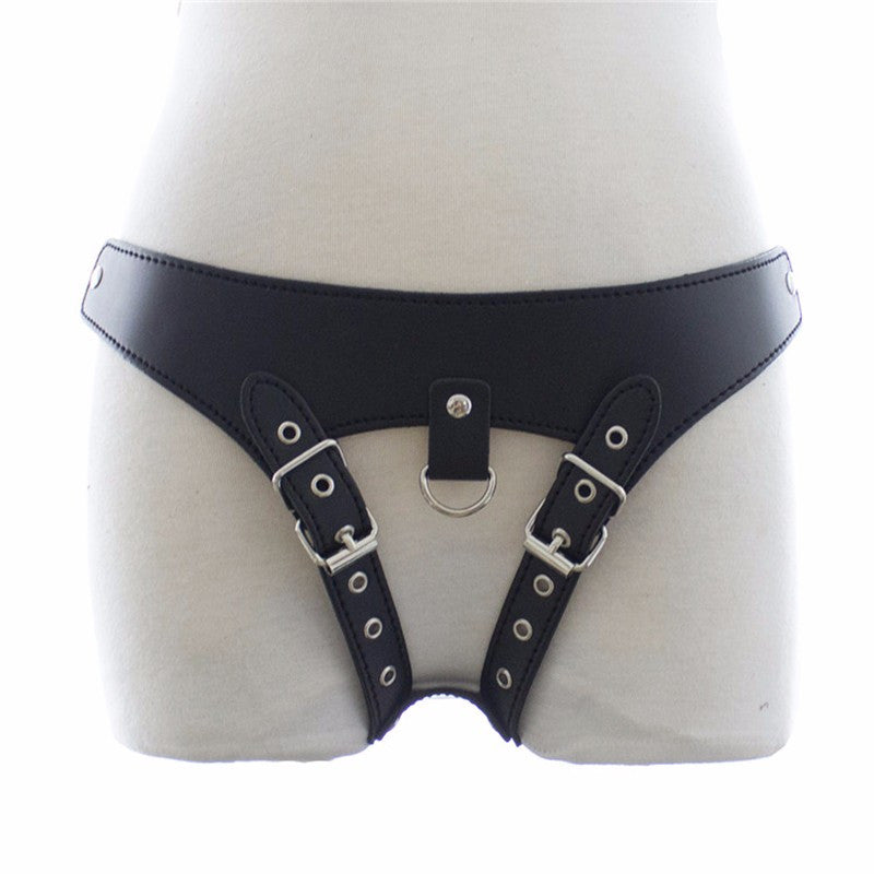 Crutch-less Leather G-string - INTIMATE