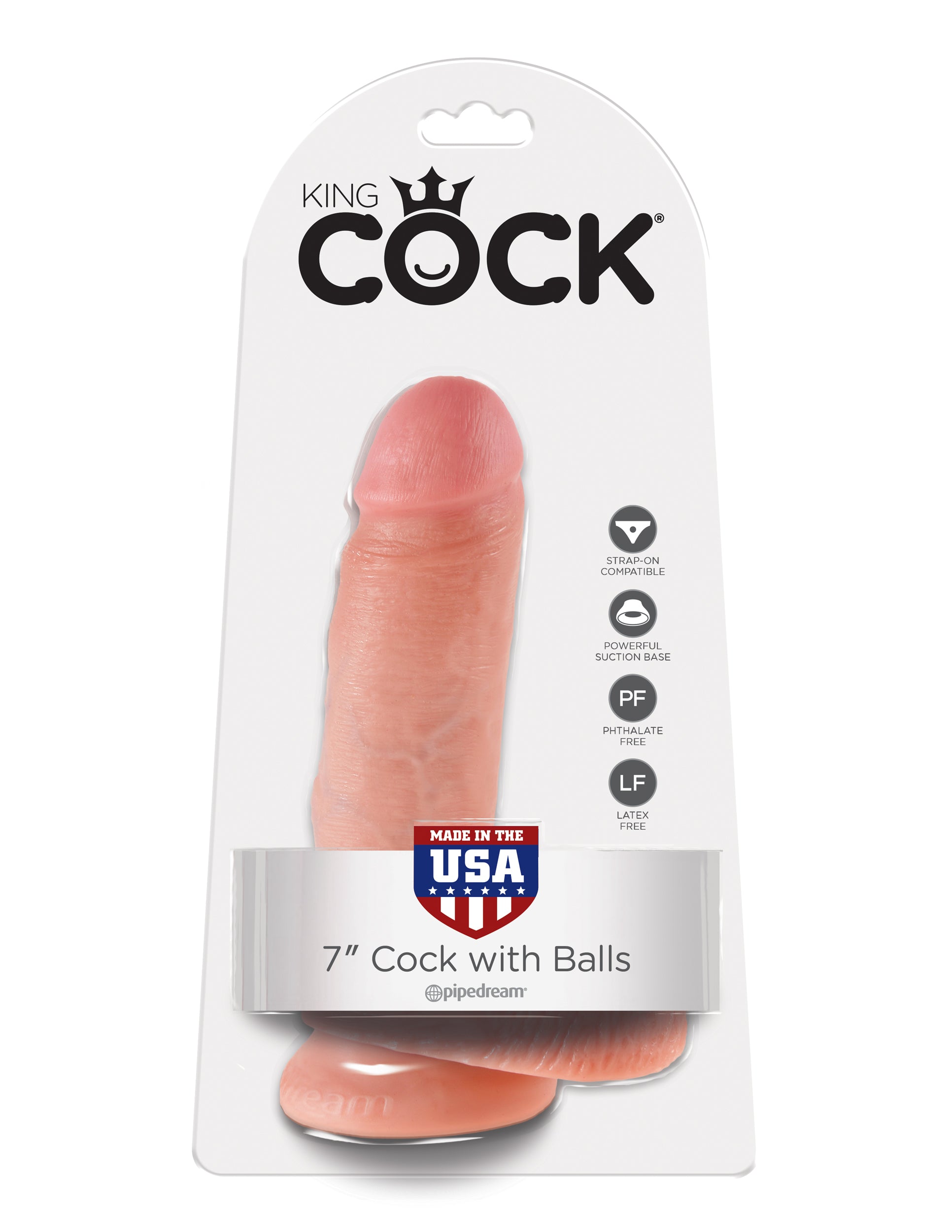 King Cock 7" Cock with Balls