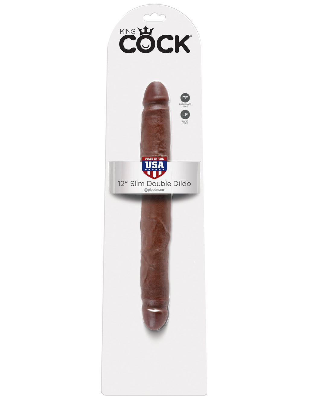 King Cock 12" Slim Double Dildo