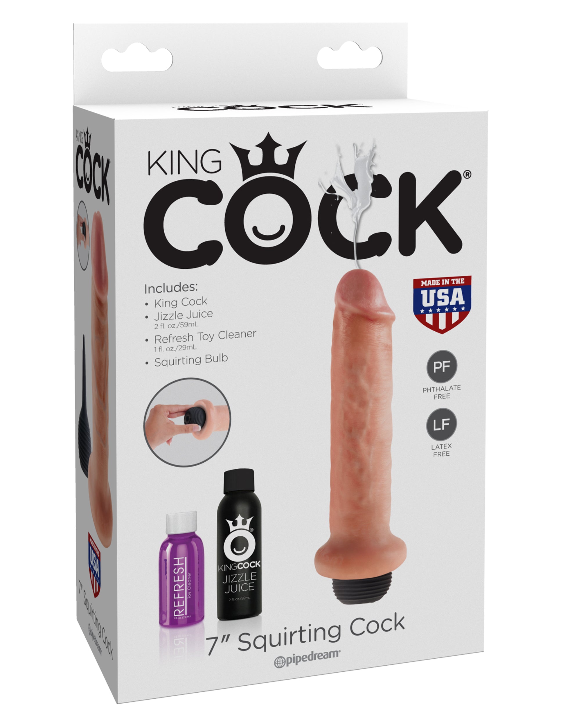 King Cock 7" Squirting Cock