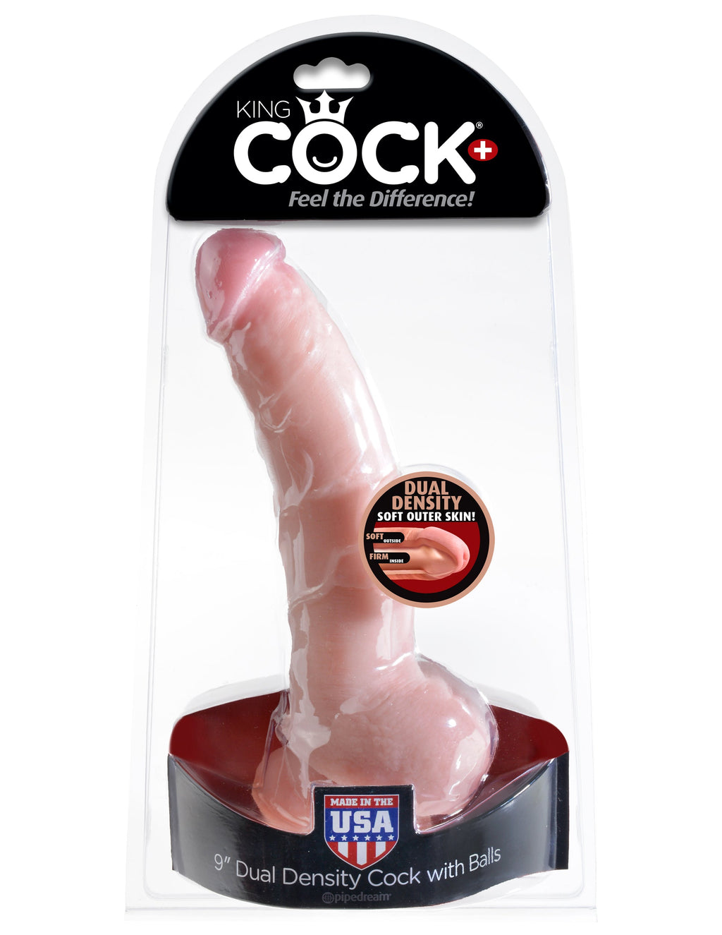 King Cock 9" Dual Density Cock with Balls
